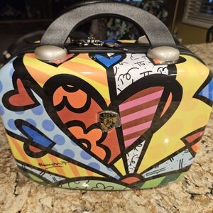 Heys Colorful Heart Design Hard Sides Cosmetic/Make-up Case